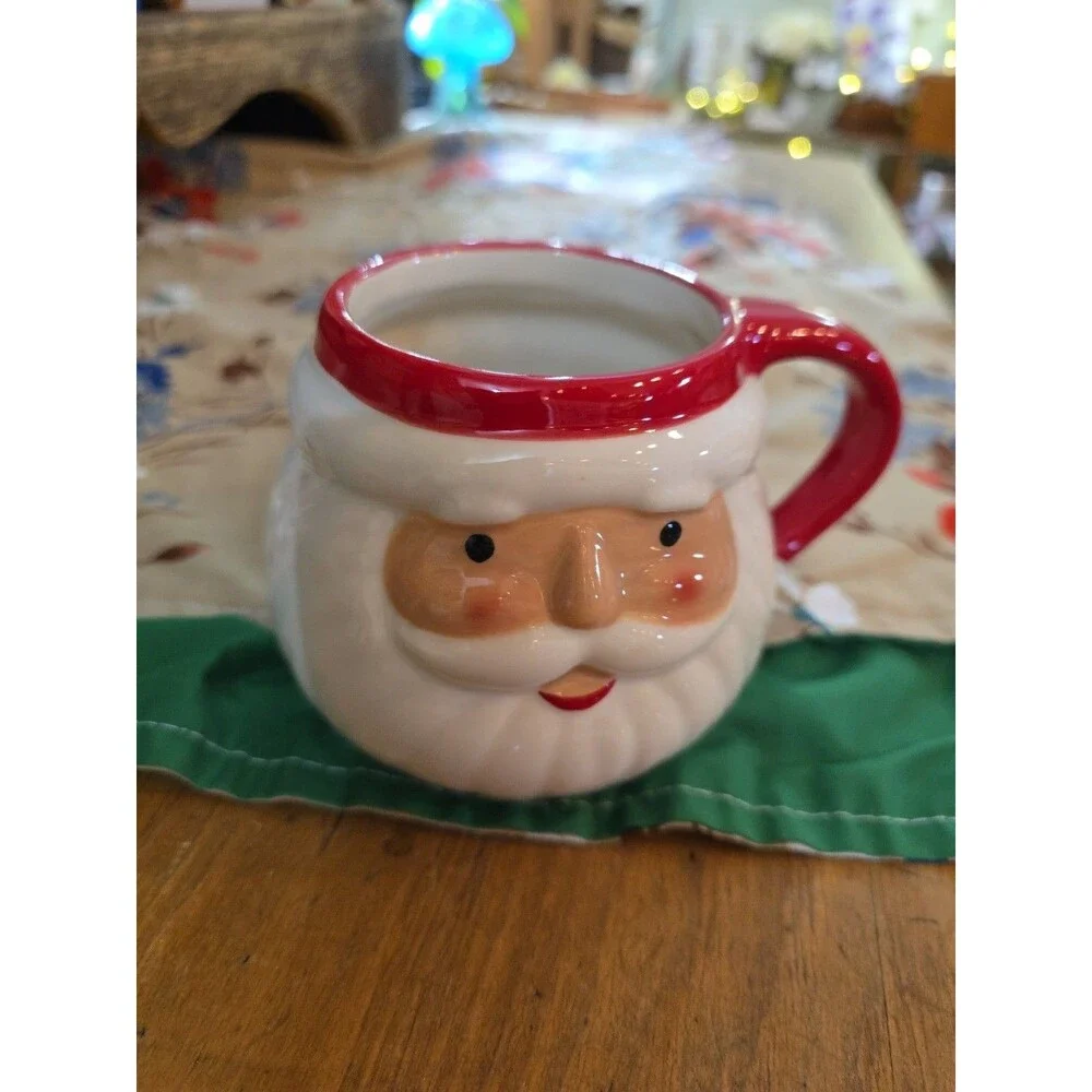 Santa Claus Face Figural Mug 17oz Target Wondershop Christmas 2024